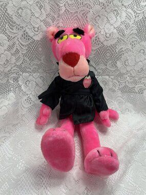 1987 Vintage 24K Special Effects MACY'S Hugh Hefner PINK PANTHER Plush Toy 16"